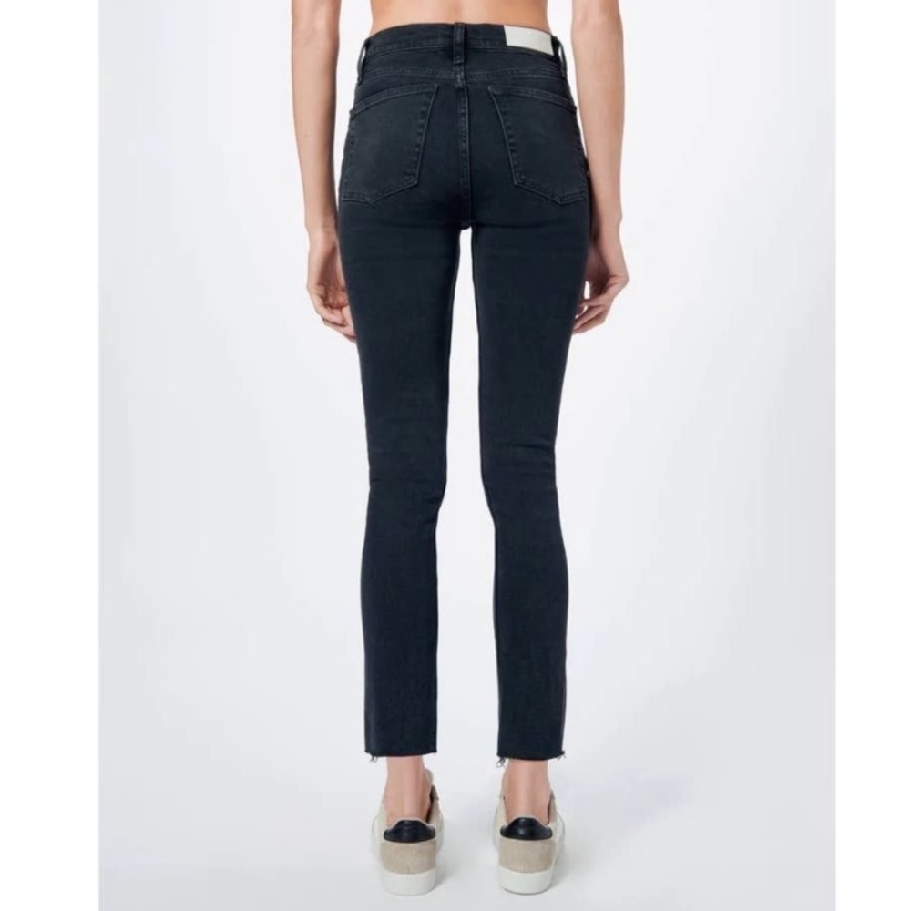 RE/DONE originals 80s Slim Straight in Jet Blue Black Sz 25 - Picture 2 of 10
